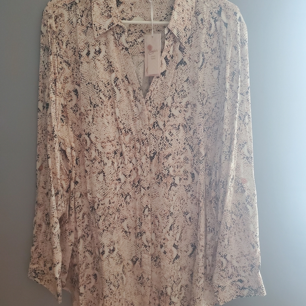 womens snake skin top